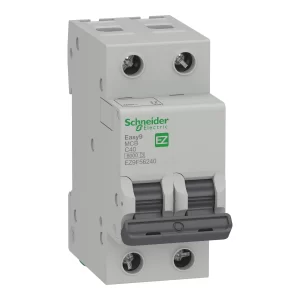 Interruptor Termomagnético Schneider Easy9 2P 40A Curva C 6kA EZ9F56240