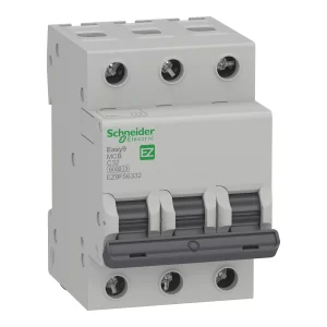 Interruptor Termomagnético Schneider Easy9 3P 32A Curva C 10kA EZ9F56332