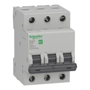 Interruptor Termomagnético Schneider Easy9 3P 40A Curva C 10kA EZ9F56340