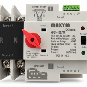 Interruptor de transferencia automática MAXYM KPQ4-125/2P — 63 A, 2P, 220 VAC