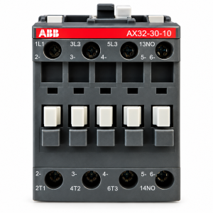 Contactor ABB AX32-30-01-80, 3 polos, 32 A, bobina 220–230 V AC / 230–240 V AC, 1 contacto auxiliar NC
